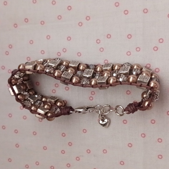 Brighton Tri Strand Beaded Bracelet - Picture 7 of 8